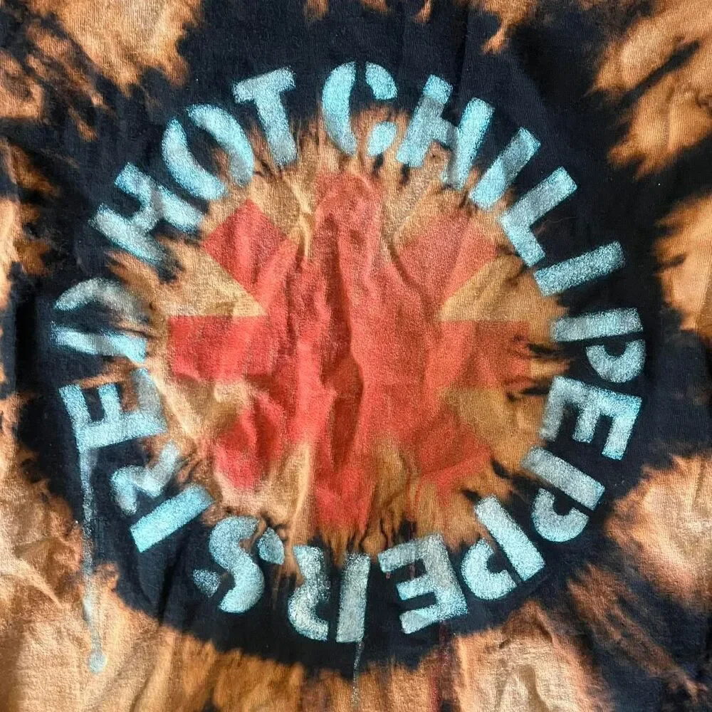 Red Hot Chili Peppers vintage 90s tie dye tshirt
